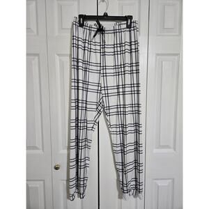 Unknown brand xxl women's gray and white plaid pajama pants